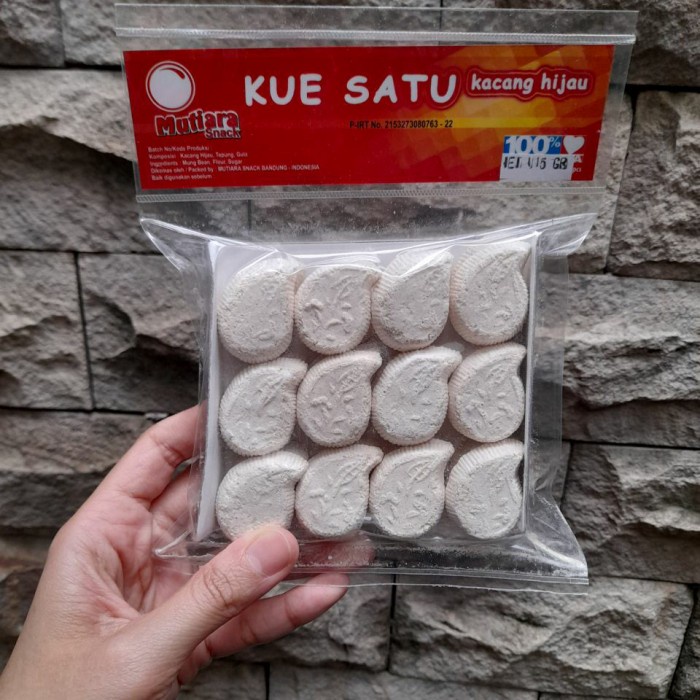 

T20R Kue Satu Kacang Hijau Ijo Kue Kering Cemilan Tradisional Jadoel Ht501Gr