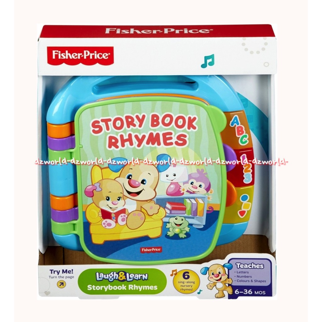 Fisher Price Laugh &amp; Learn Storybook Rhymes Belajar Sambil Bermain Mainan Edukasi Buku Cerita Anak