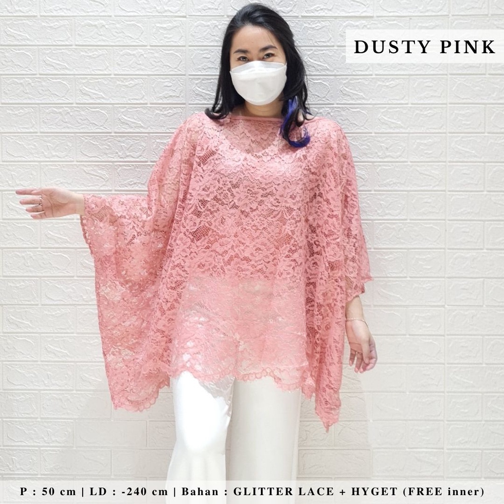 5452 big fly lace top brokat blouse