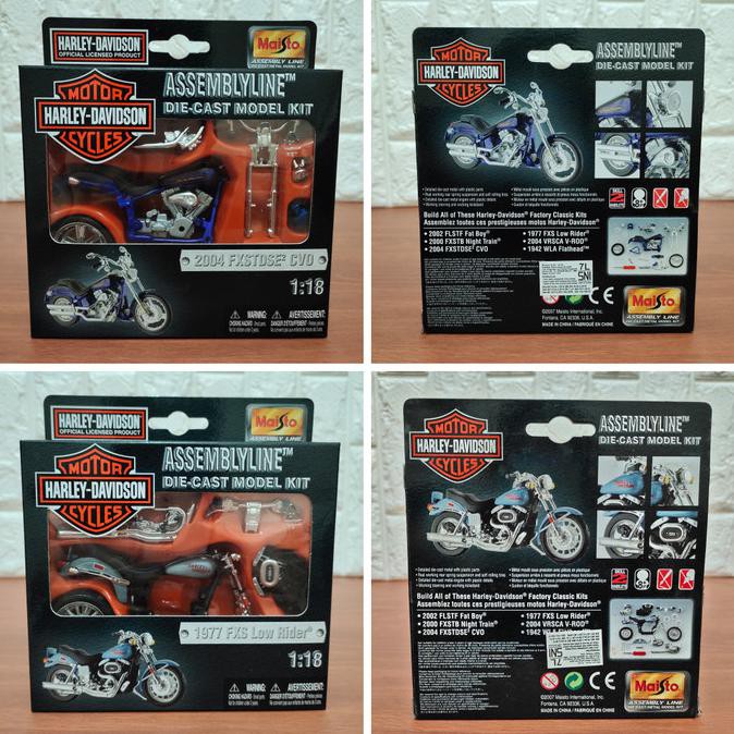 Diecast Maisto Kit Harley Davidson 1/18 (Kode 003))