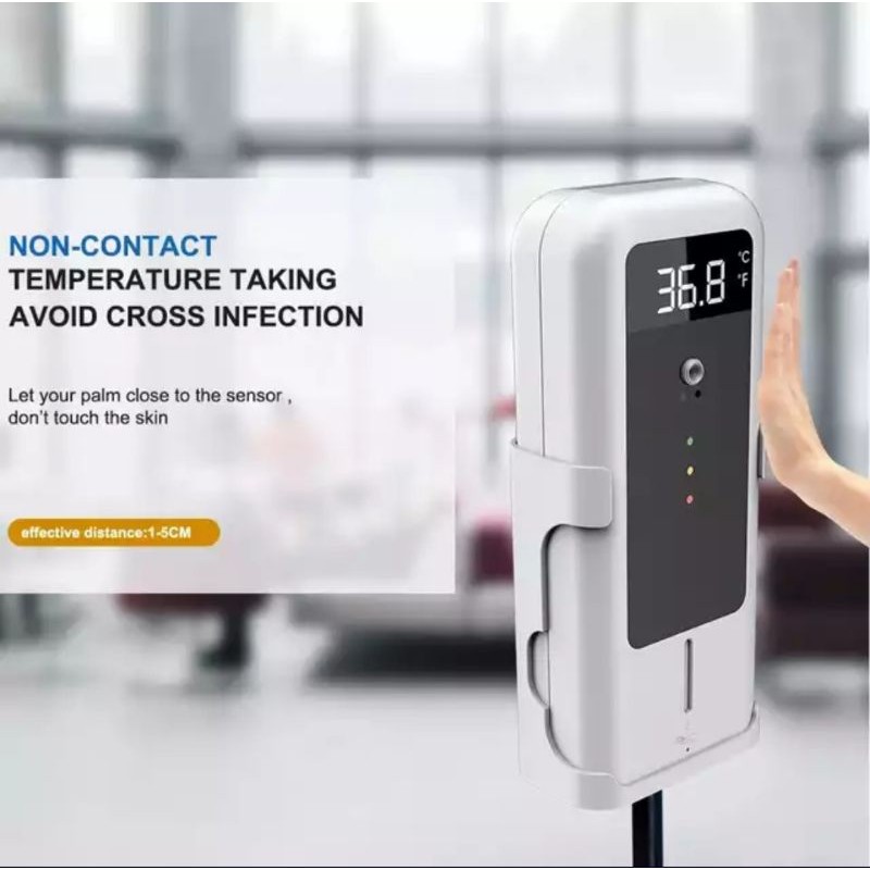 YAD-001 Thermometer Hand Sanitizer Dispenser Non Contact With Stand