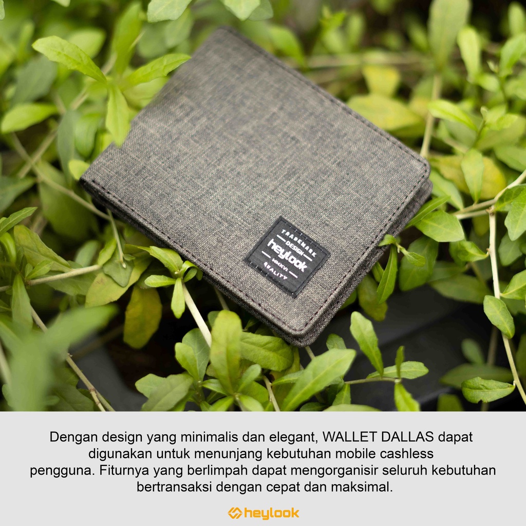 HEYLOOK Project - Dompet Pria Pendek DALLAS Dompet Denim Lipat Premium Pria Distro