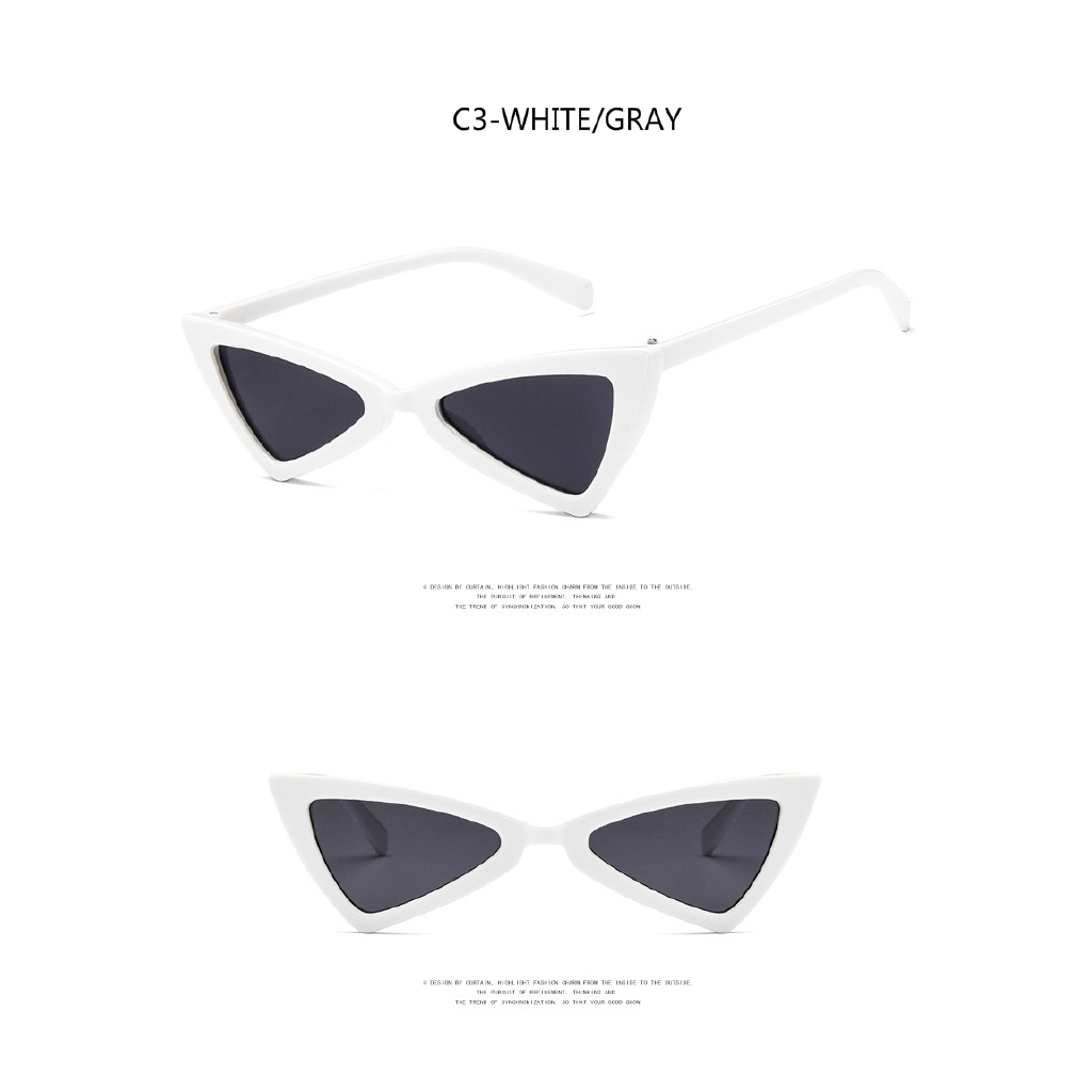 Fashion Irregular Triangle Cat Eye European and American Men's and Women's Sunglasses