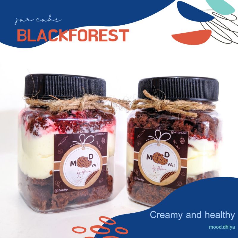 

jar cake || cake in jar 200 ml || blackforest