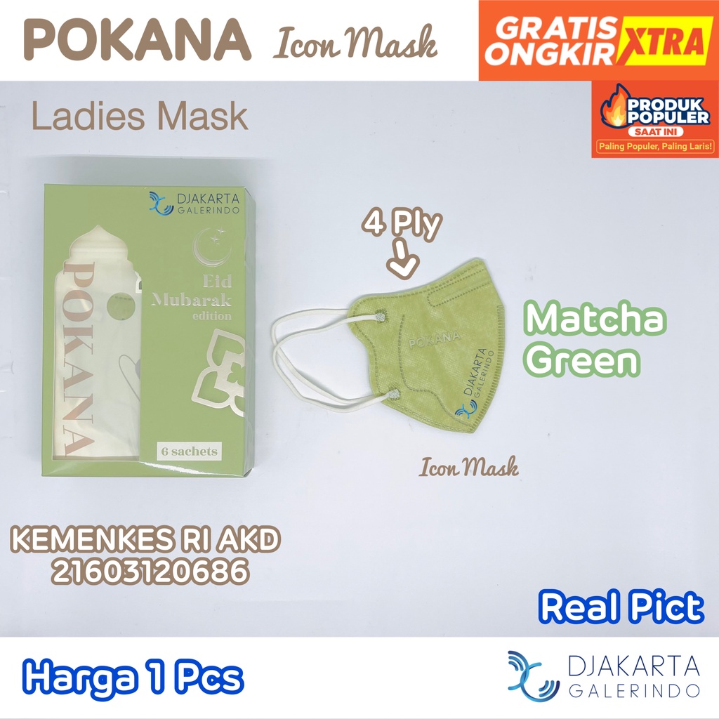 Masker POKANA ICON Ladies Mask 4ply Medical Mask