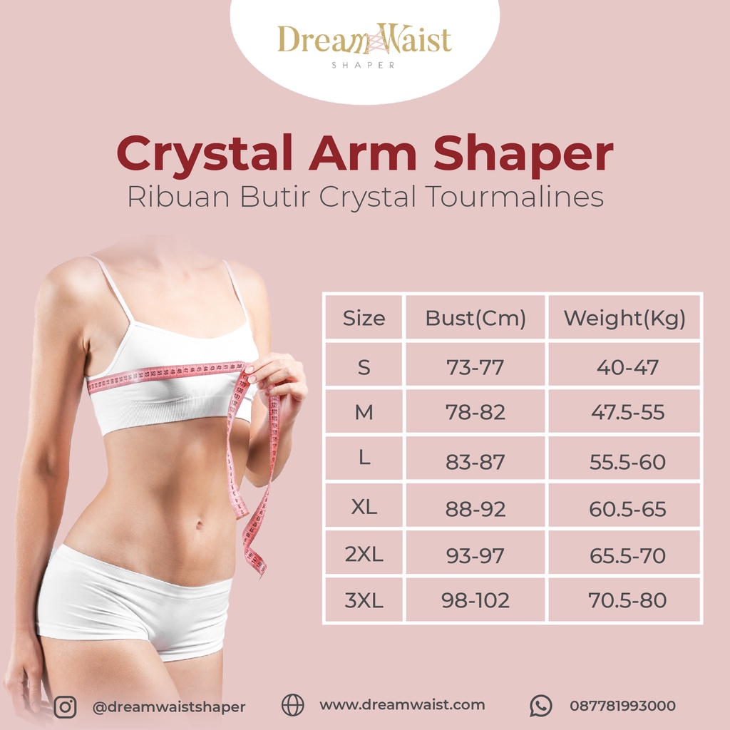 MOST WANTED BURN FAT ARM SHAPER: CRYSTAL ARM SHAPER