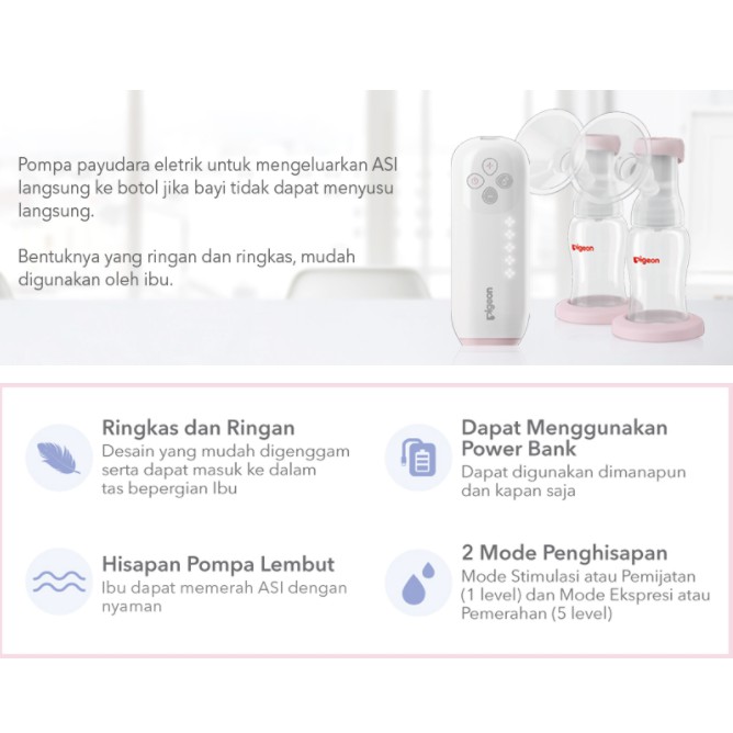 PIGEON Go Mini Breast Pump | Pompa ASI Elektrik