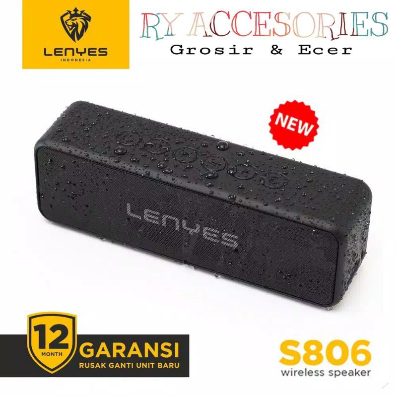 RY - Speaker Bluetooth lenyes S806 Original Waterproof IP67 / speaker aktif lenyes s806 s 806 anti a