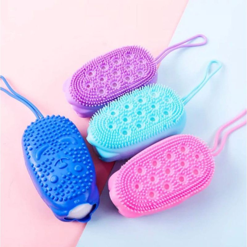 Sikat Spon Mandi Bubble Silikon / Silikon Bubble Bath Brush