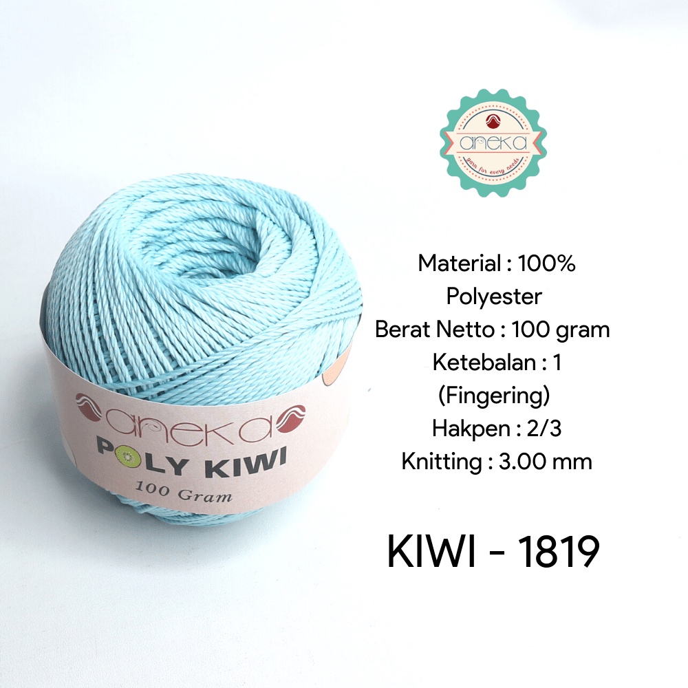 Benang Rajut Poli / Poly Kiwi Yarn - PREMIUM - 1819