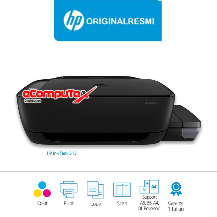 PRINTER HP TANK  INFUS 315 ALL  IN ONE/ HP315 INK TANK  ORIGINAL AIO / PRINT SCAN   COPY - GARANSI RESMI