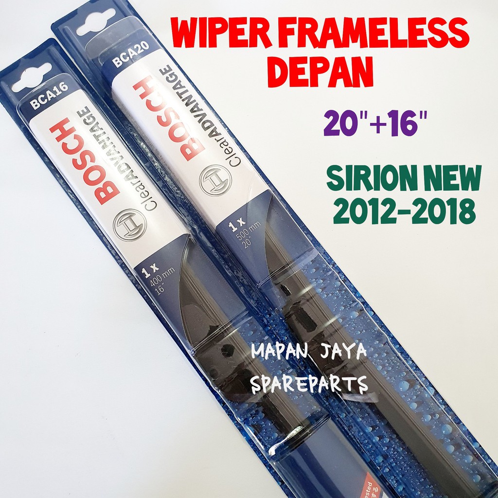 BOSCH WIPER DEPAN - NEW SIRION (2012-2018) / LUXIO (FRAMELESS)