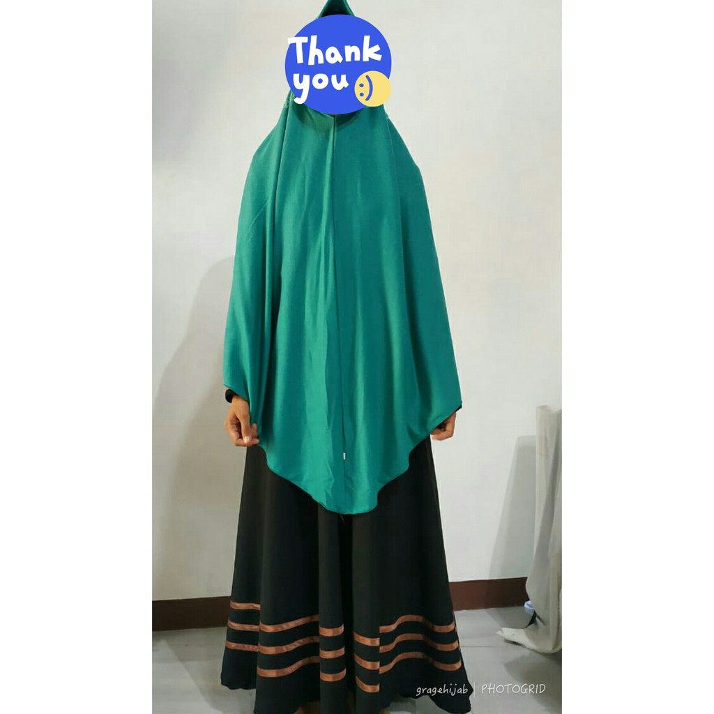 BERGO ANTEM  KAOS XXL BIG  INSTAN JILBAB  syari jumbo besar khimar hijab ootd fashion simple