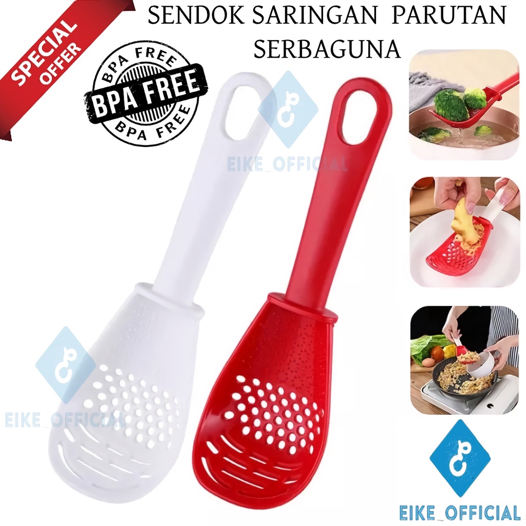 [EIKE] SENDOK SARINGAN / SENDOK SPATULA SERBAGUNA / CENTONG NASI / SENDOK NASI / SENDOK PENGHANCUR KENTANG