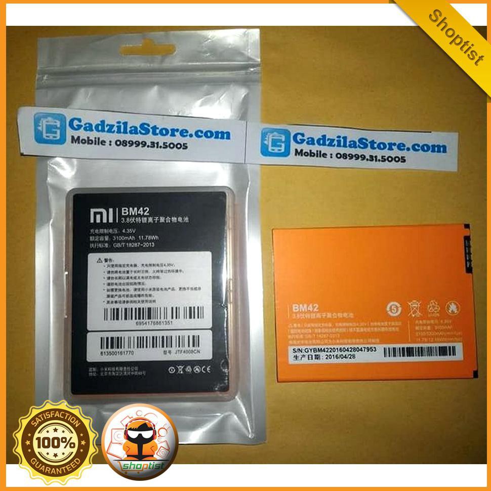 Baterai Xiaomi Redmi Note Bm42 Original 100% Ori | Batre Battery Bm-42 SPTB209