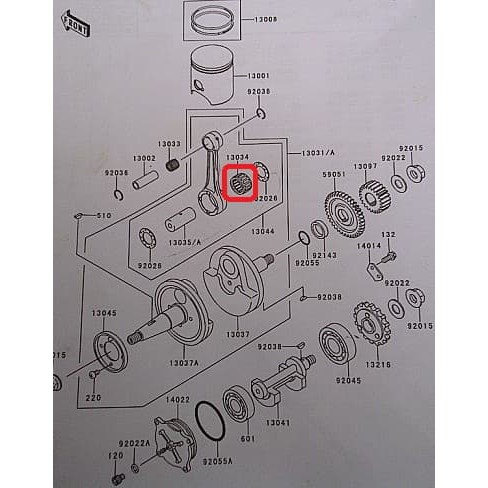 Laher Bambu Stang Seher Kawasaki Ninja R Original Ready Stock