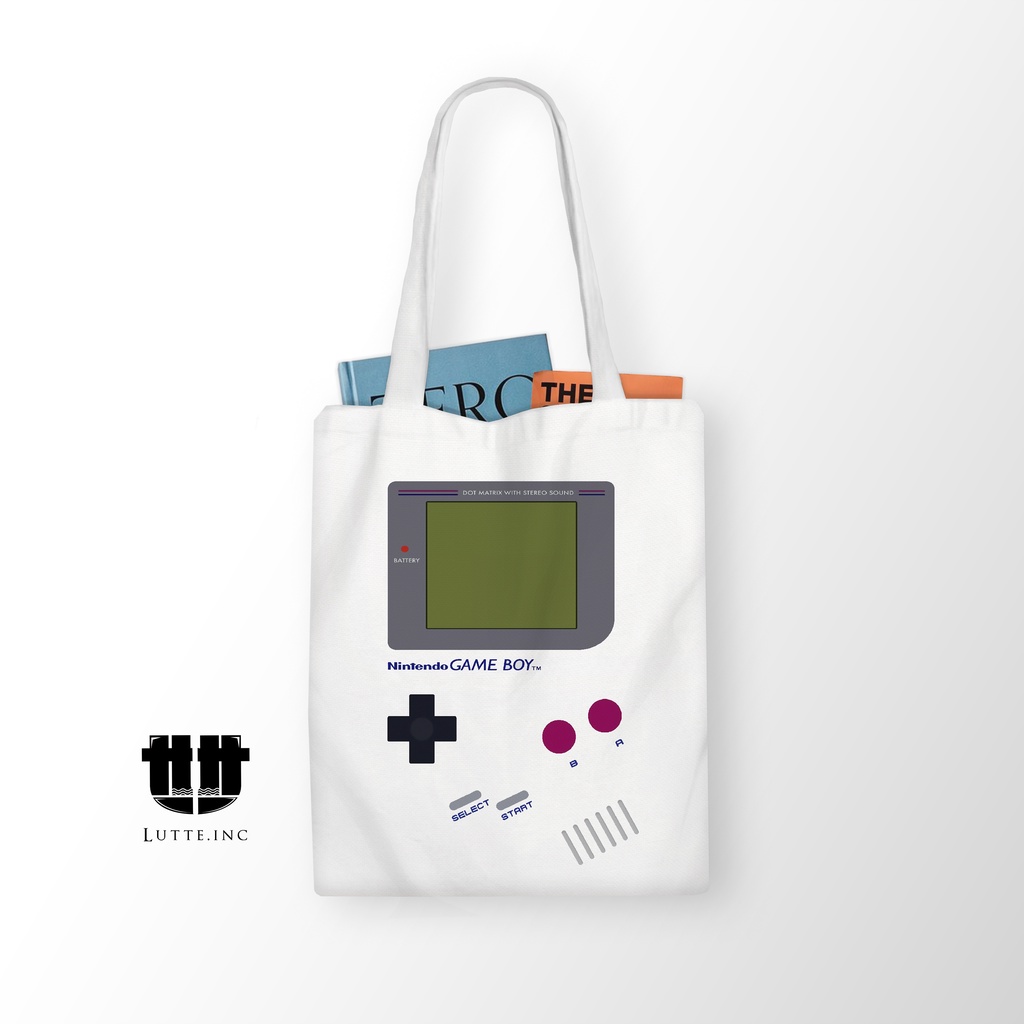 TERBARU Totebag Game Boy Tote bag Kanvas Premium Lutte.Inc