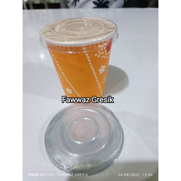 Tutup / Lid Cup Gelas Pudding Jelly, Es Krim, Saus Plastik 50 pcs