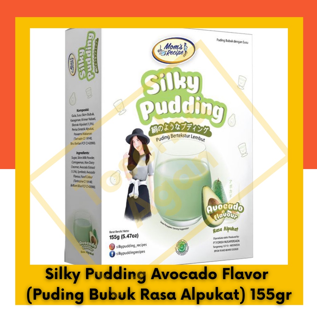 Silky Pudding Avocado Flavor (Rasa Alpukat) 155gr BOX