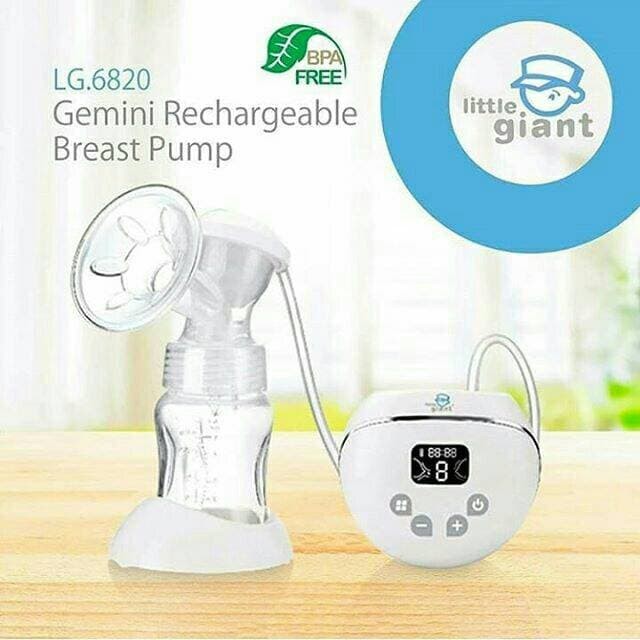 LG 6820 Little Giant Gemini Rechargeable Breast Pump / Pompa ASI Elektrik