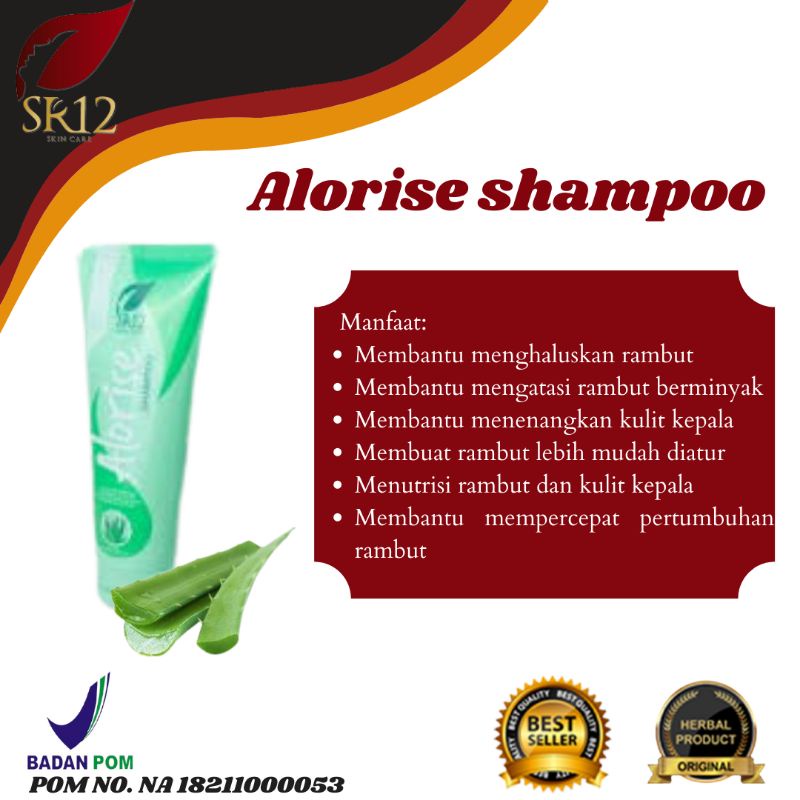 Alorise shampoo SR12 280 mL/ shampo atasi rambut rontok/hair care