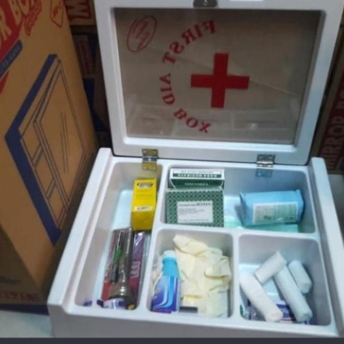 Box Penyimpanan Obat - Kotak Obat P3K Type A+ Isi Kotak P3K Dinding Lengkap