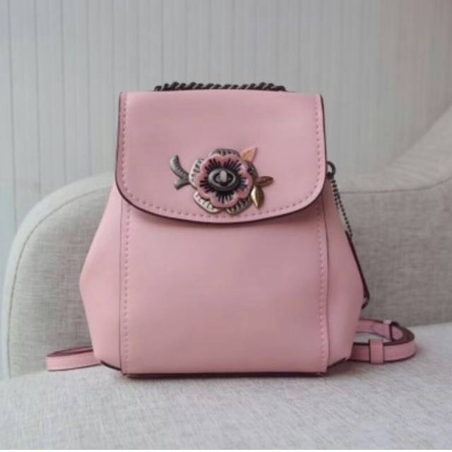 Coach Parker Mini Backpack with Flower Turnlock Original