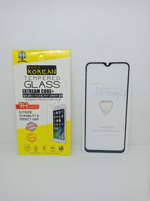 KOREAN Tempered Glass Oppo F11 6.53 inchi FULL SCREEN Guard Oppo F11 FULL GLUE Anti Gores Kaca