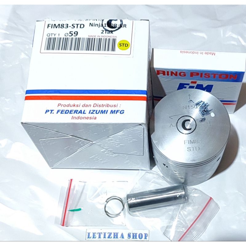 PISTON KIT NINJA 150R RR PISTON KIT KAWASAKI NINJA-150R NINJA RR STD A, B, C FIM