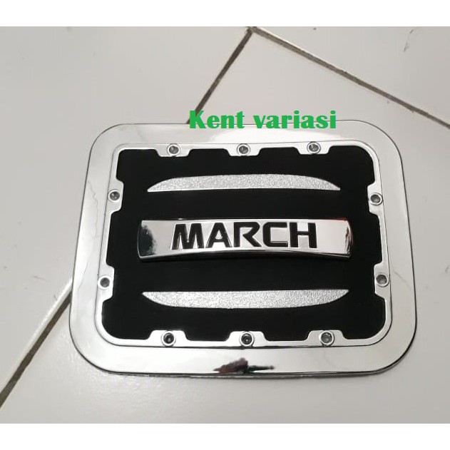 tank cover Match hitam list chrome