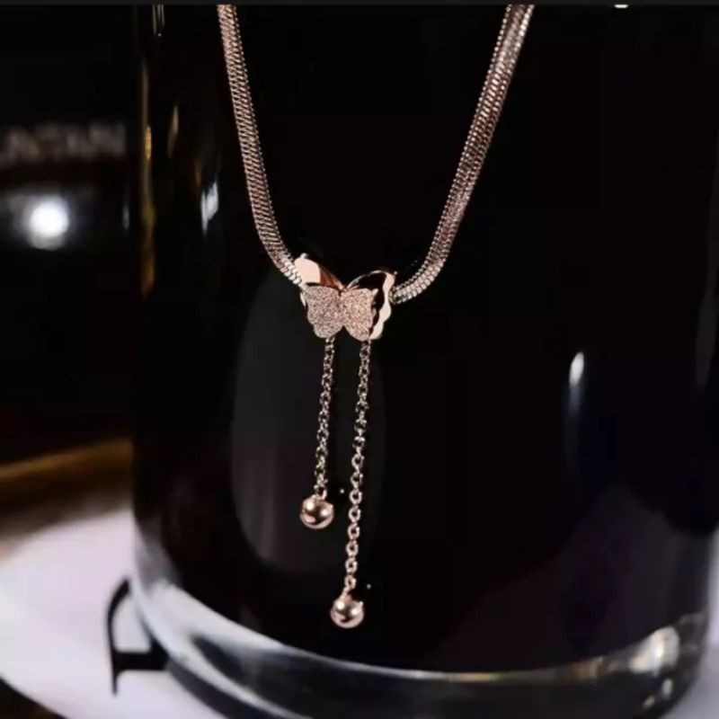 KALUNG TITANIUM ASLI PREMIUM ANTI KARAT,LUNTUR,ALERGI DIJAMIN 100%