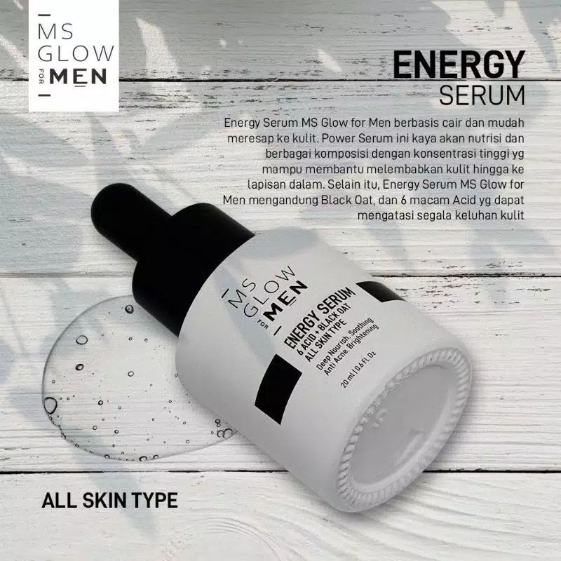 MS GLOW FOR MEN SERUM / ENERGY SERUM MS GLOW FOR MEN