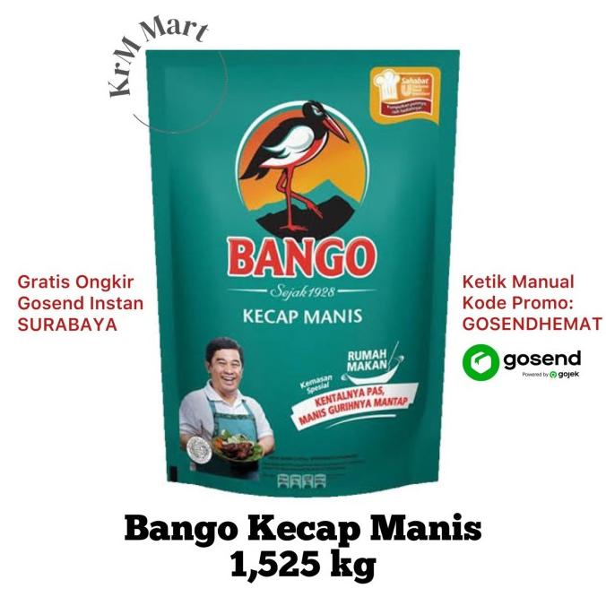 

Kecap Bango Refill 1.525 / 1.6 kg 1525 ml