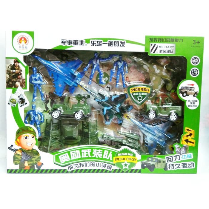 IS364 mainan tentara tentaraan mainan pesawat tempur