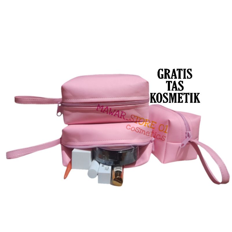 Mw Paket set Maybelline Fondation Bedak Fit Me free Tas Pouch