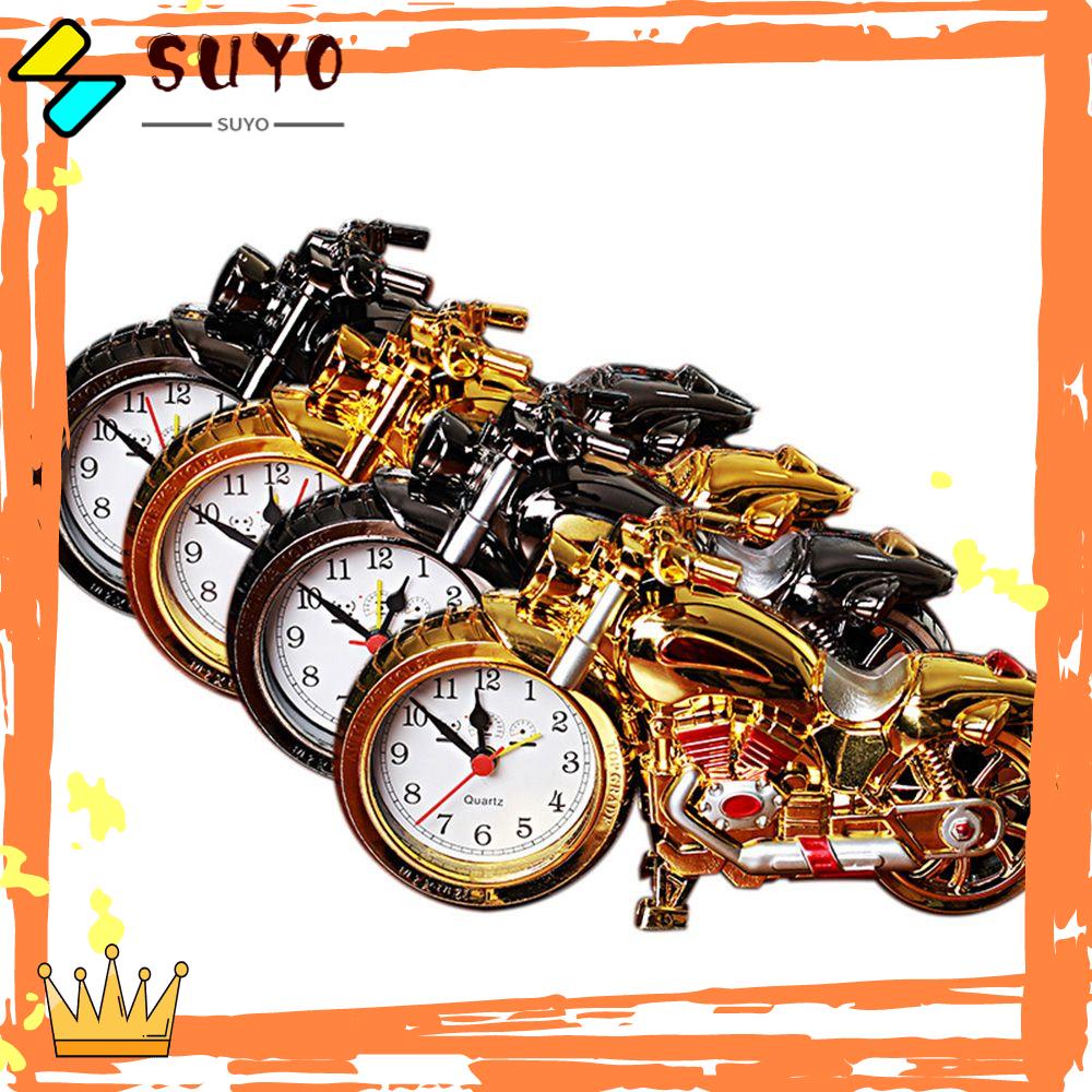 Suyo Jam Alarm Meja Bentuk Motor Retro Untuk Hadiah Ulang Tahun Anak