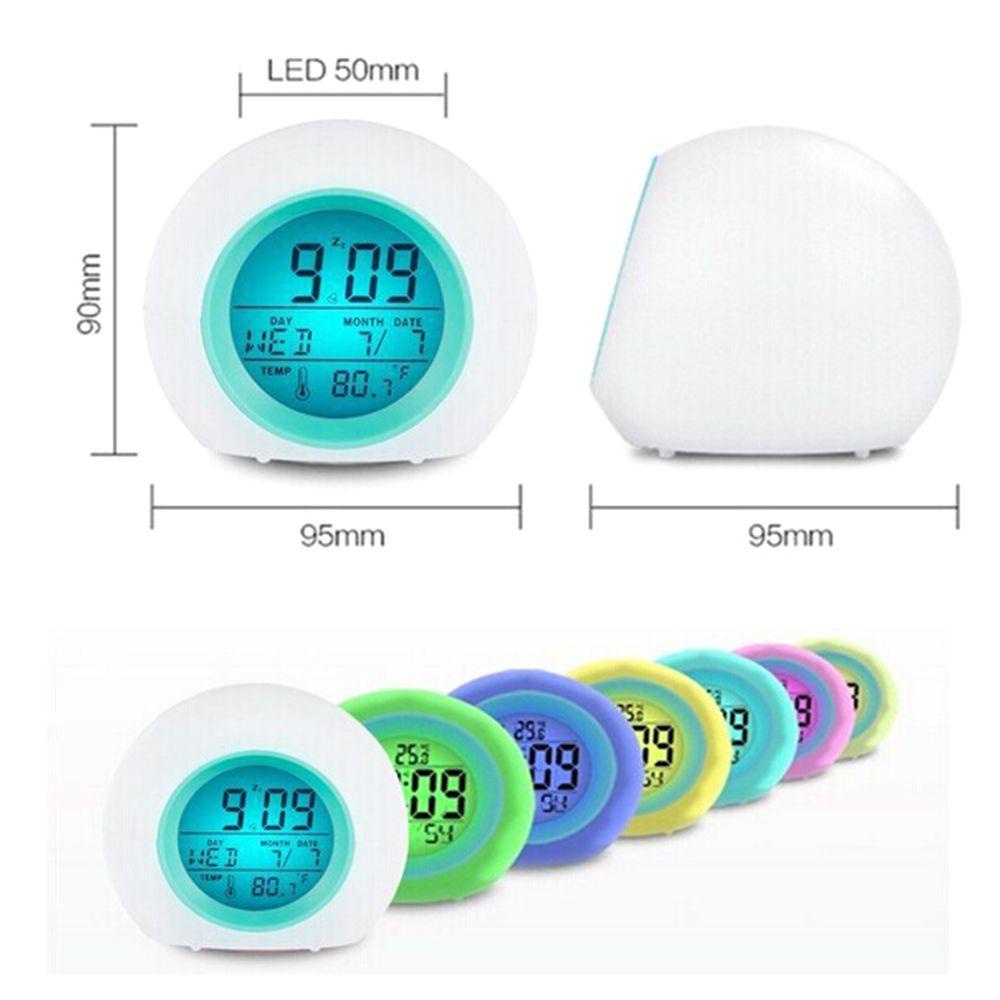 Solighter Jam Weker Lampu Malam Kreatif Backlight Angka Clock LED Digital