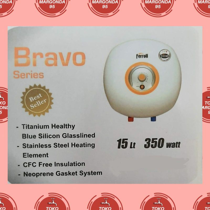 Ferroli Water Heater 15 Liter Bravo