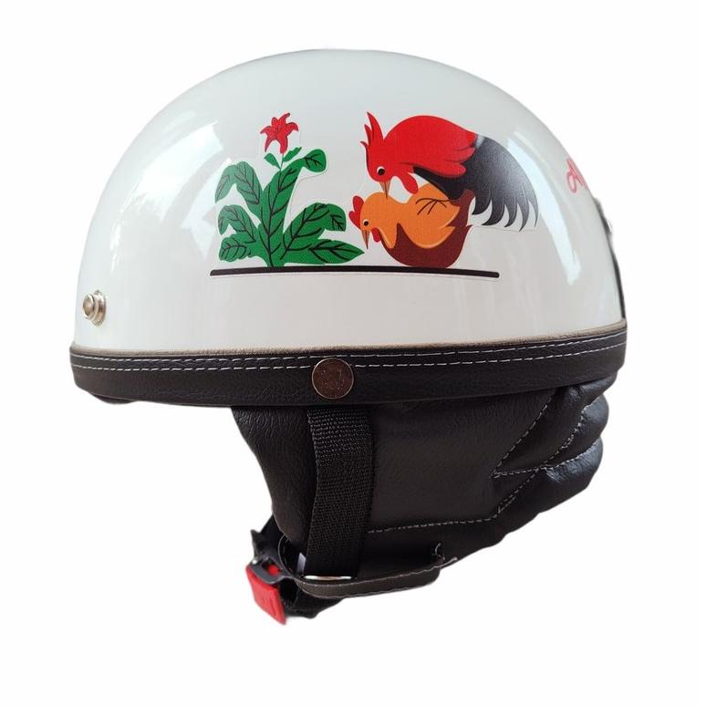 [Pmk31au22c] Helm Chip Motif Ayam Jago Kawin