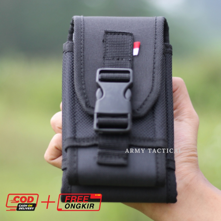 Sarung Hp Tempat Hp Pinggang Tas Dompet Pria muat Hp 6,8inch Double Slot