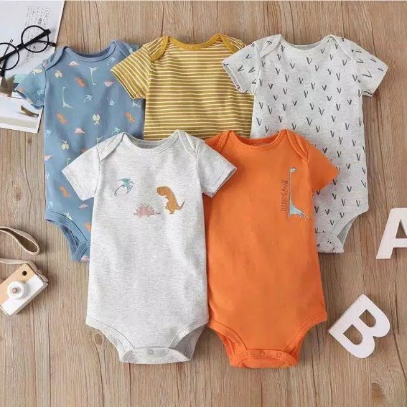 Jumper Newborn /Set 5 in 1 Jumpsuit Bayi Baru Lahir/ Jumper Bayi Newborn /Romper Bayi