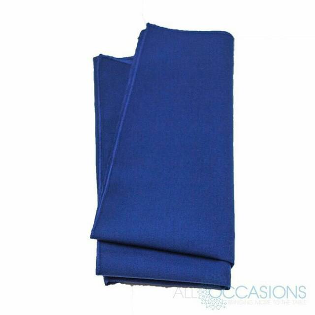 Serbet makan/napkin full cotton/damask biru polos