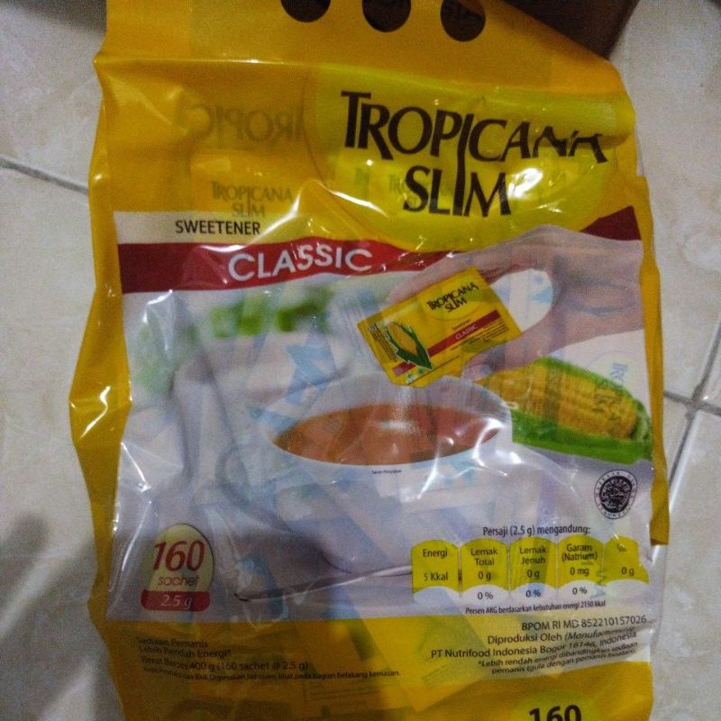 

Tropicana slim clasic 160 sach per pack