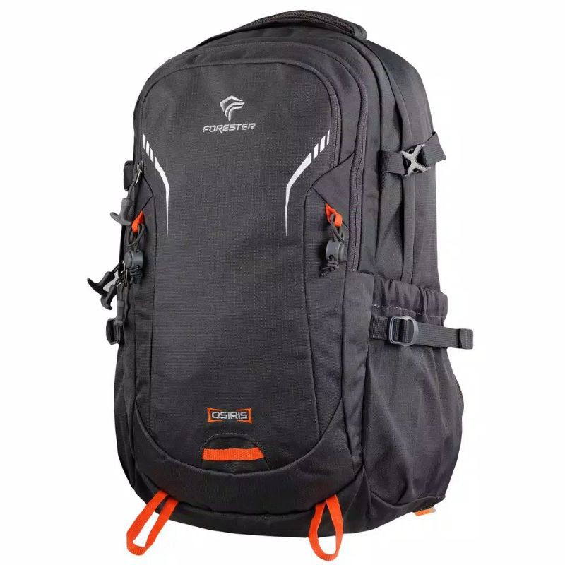 Ransel Pria Forester 20450 Original Free Raincover Tas Daypack Gunung Kuliah Sekolah Kerja Hitam Abu