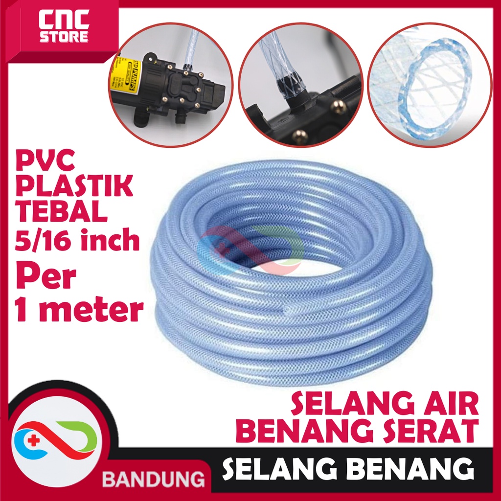 SELANG AIR BENANG SERAT 5 PER 16 INCH PER 1 METER