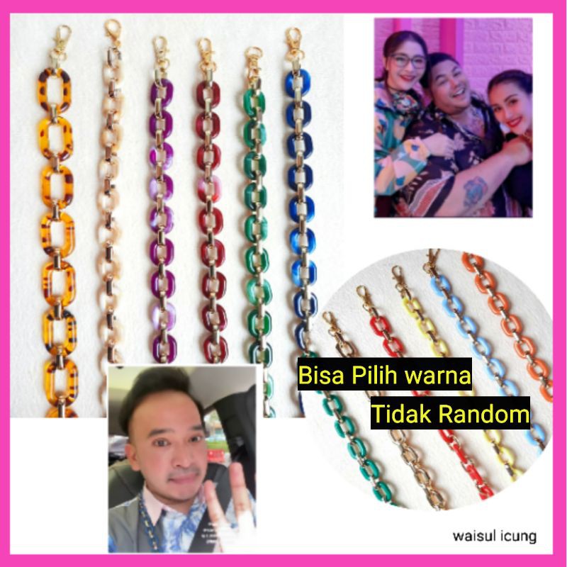 Strap Masker Artis Ivan gunawan ruben nagita Lanyard Tali Kalung gantungan Masker Gantungan