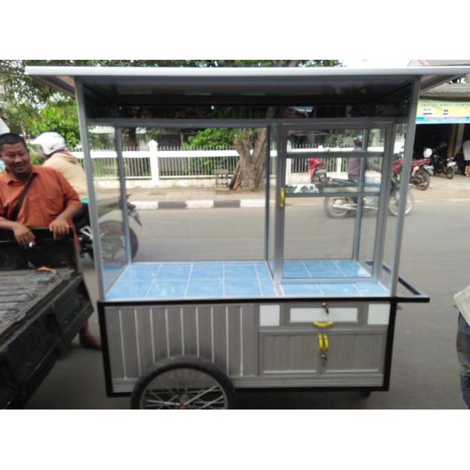 gerobak alumunium,gerobak gorengan,gerobak serbaguna,roda gerobak,YKK