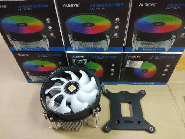 Alseye CPU Cooler AS-GH115X-35MR Auto RGB/Fan Processor intel