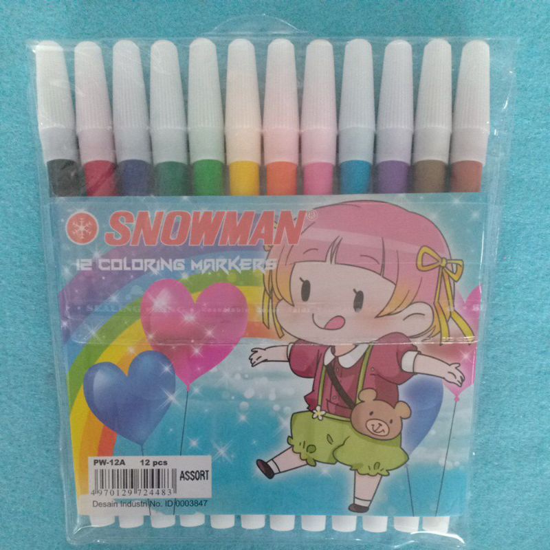 SPIDOL SNOWMAN 12 WARNA PW-12A