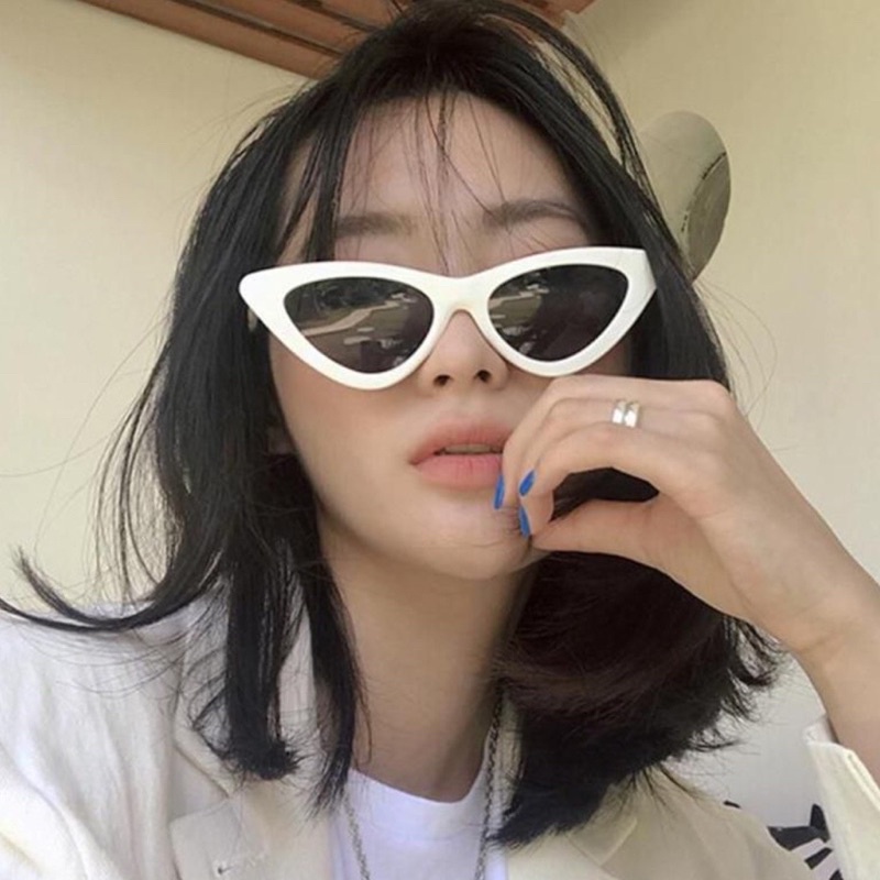 Kacamata Cat eye Triangle Segitiga wanita Sunglasses Kacamata Hitam Cat Eye Sunglasses